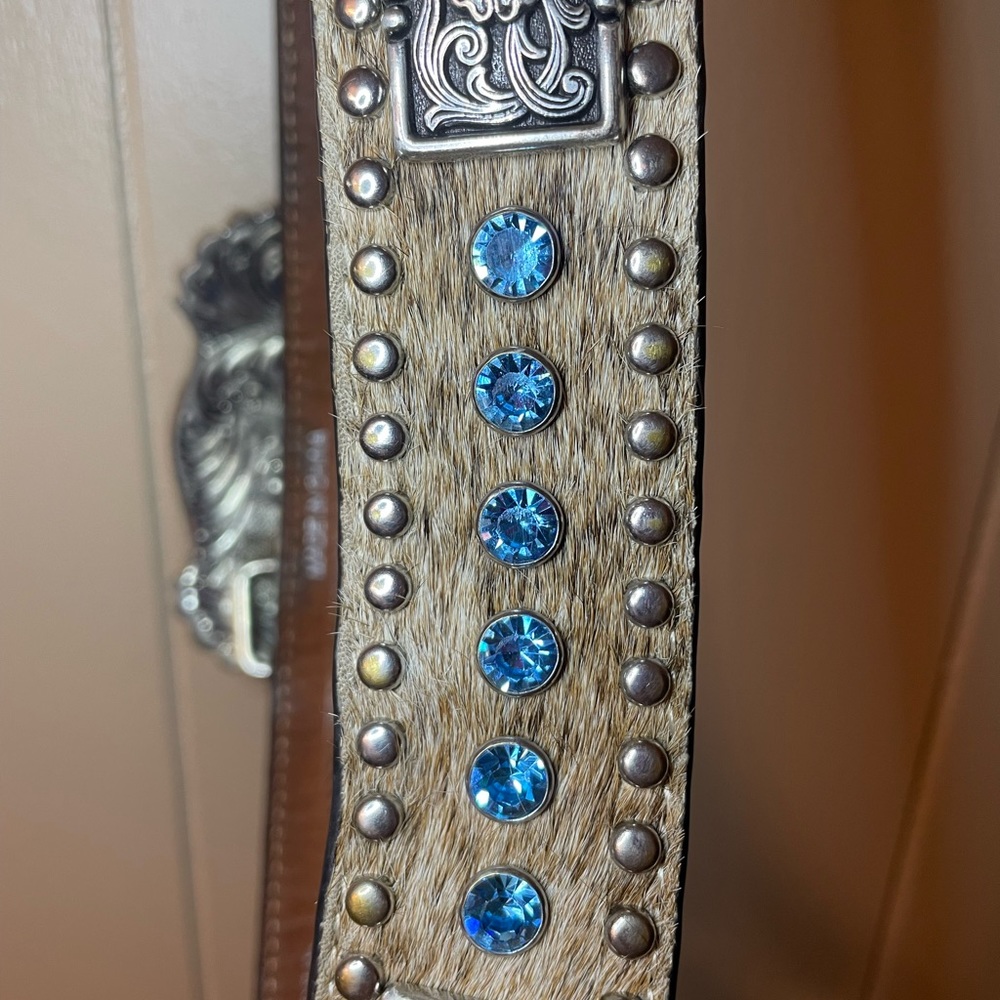Belt with belt buckle.